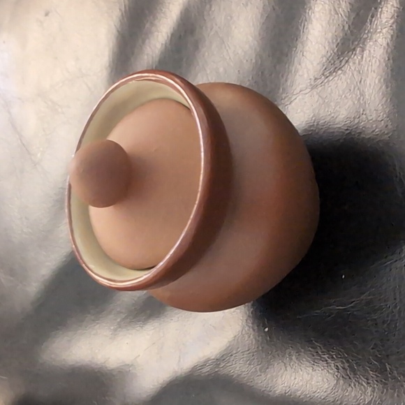 3 pieces Pigeon Forge Pottery brown with yellow interior glaze - Picture 9 of 13